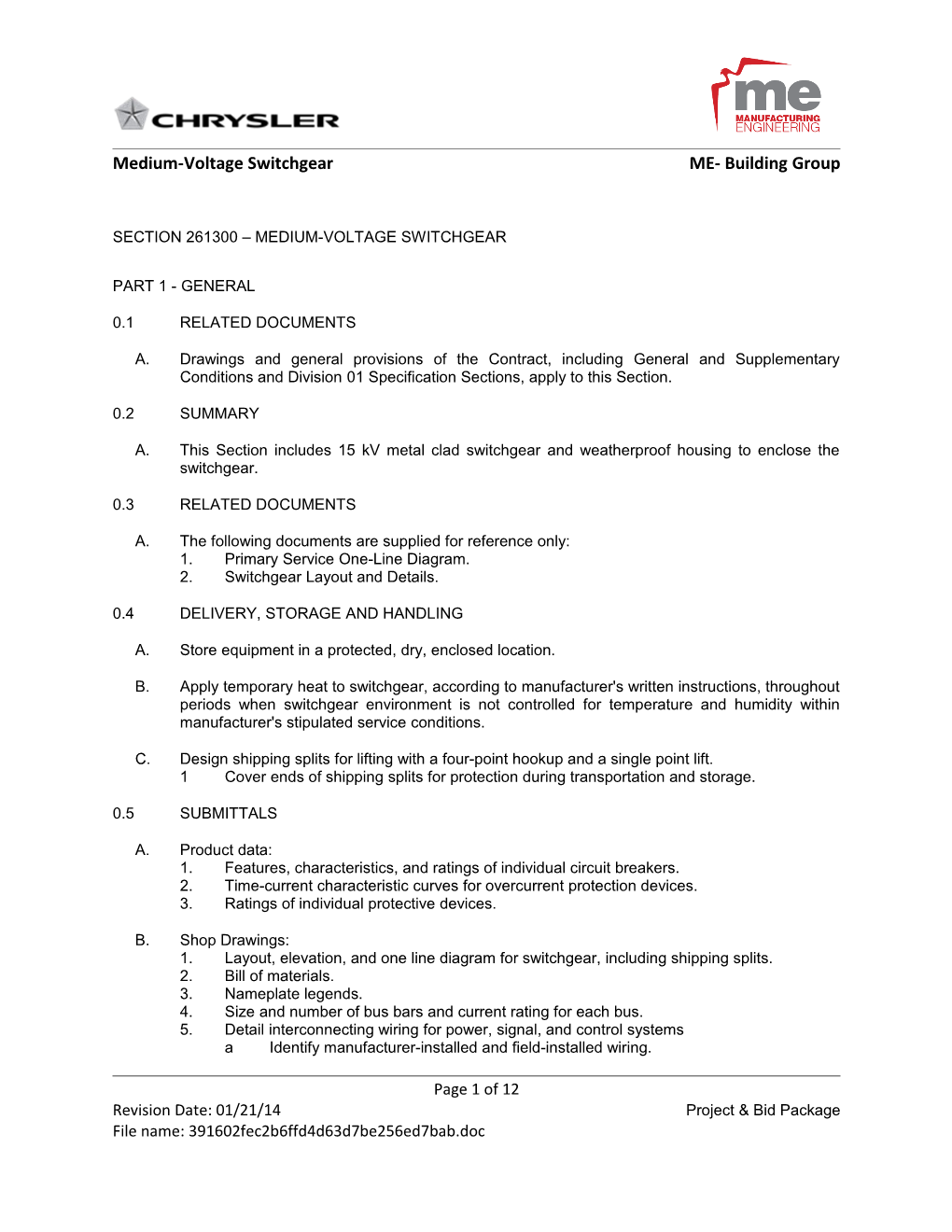 Medium-Voltage Switchgearme- Building Group