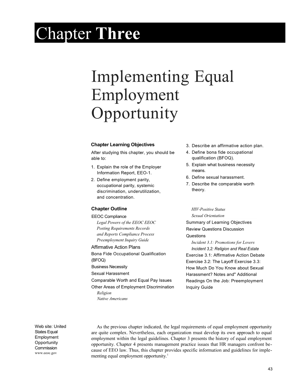 Implementing Equal Employment Opportunity