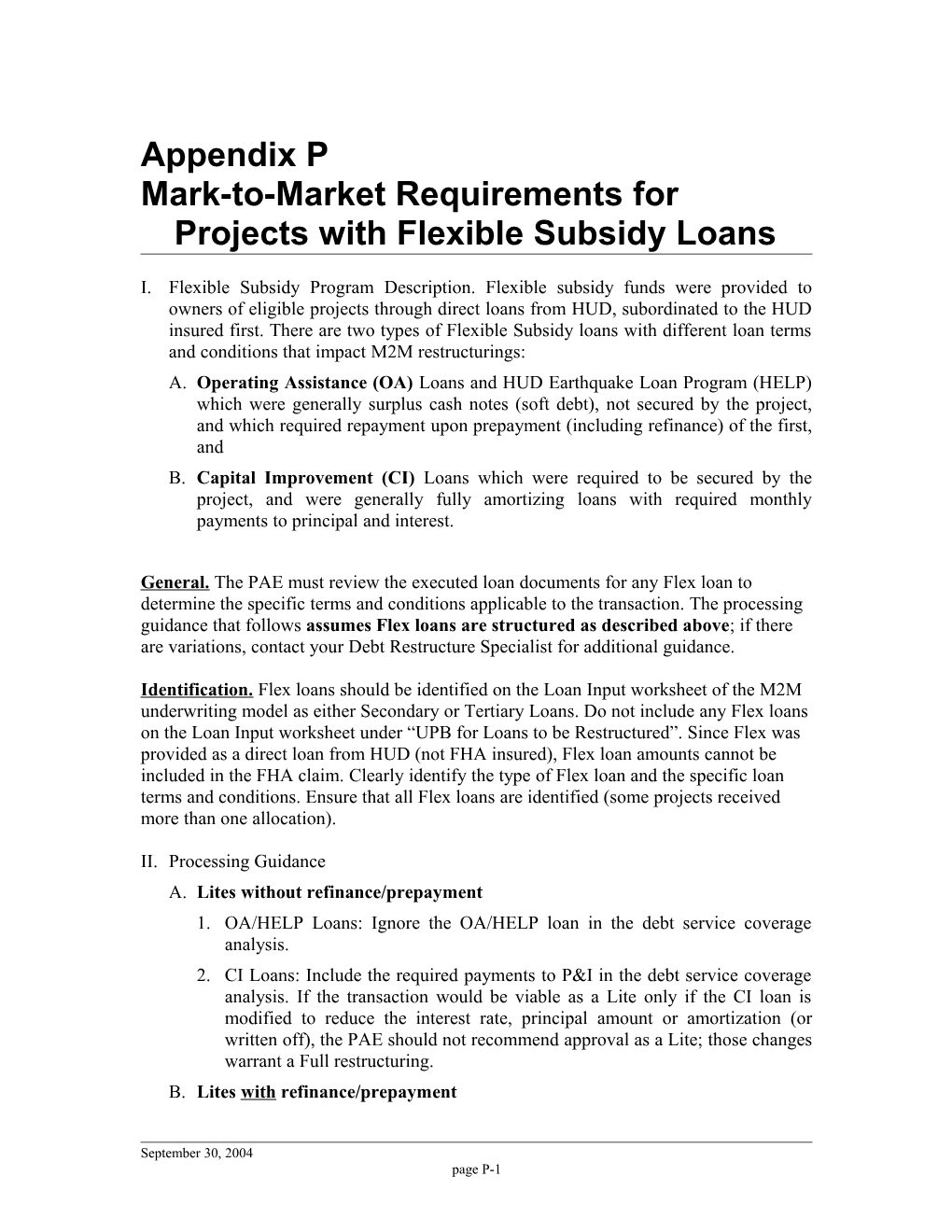 Restructuring Plan Package