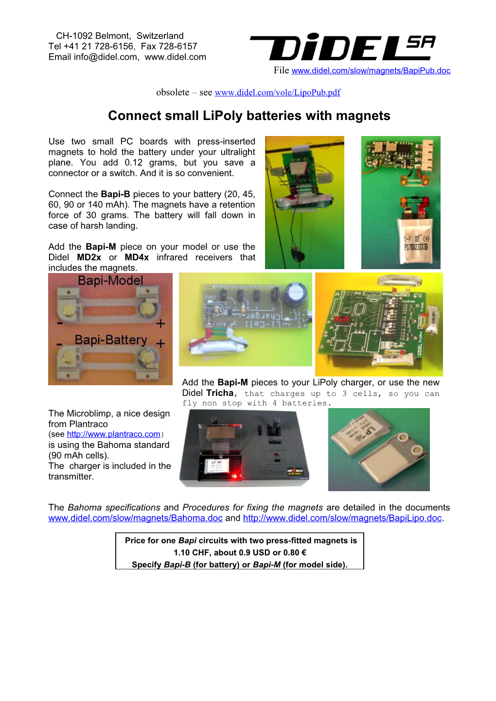 Battery Holder Using Magets (Bahoma System)