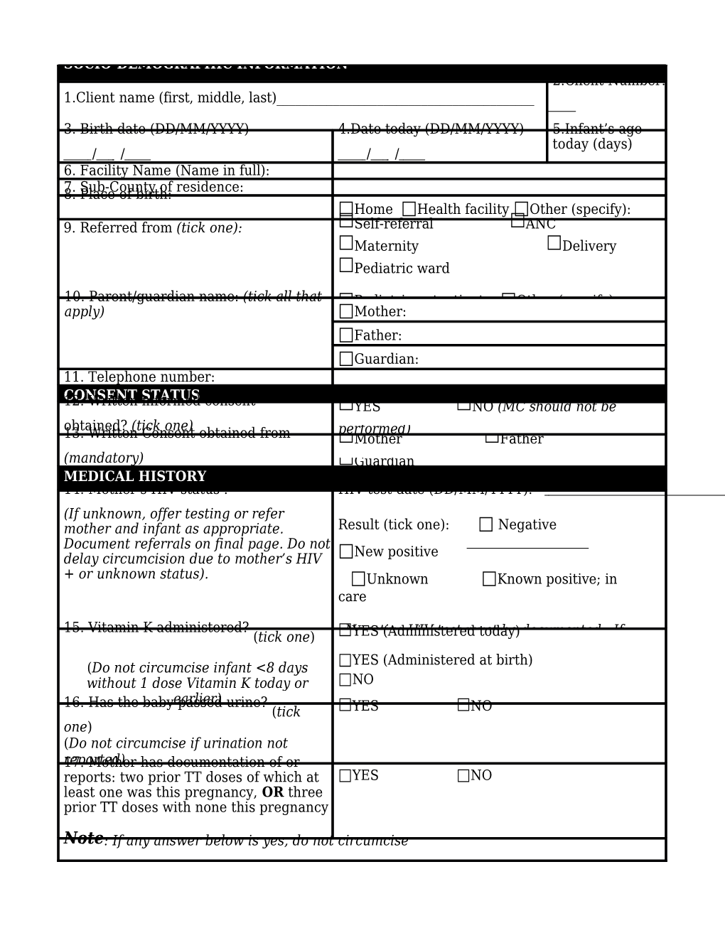 52: Clinical Notes