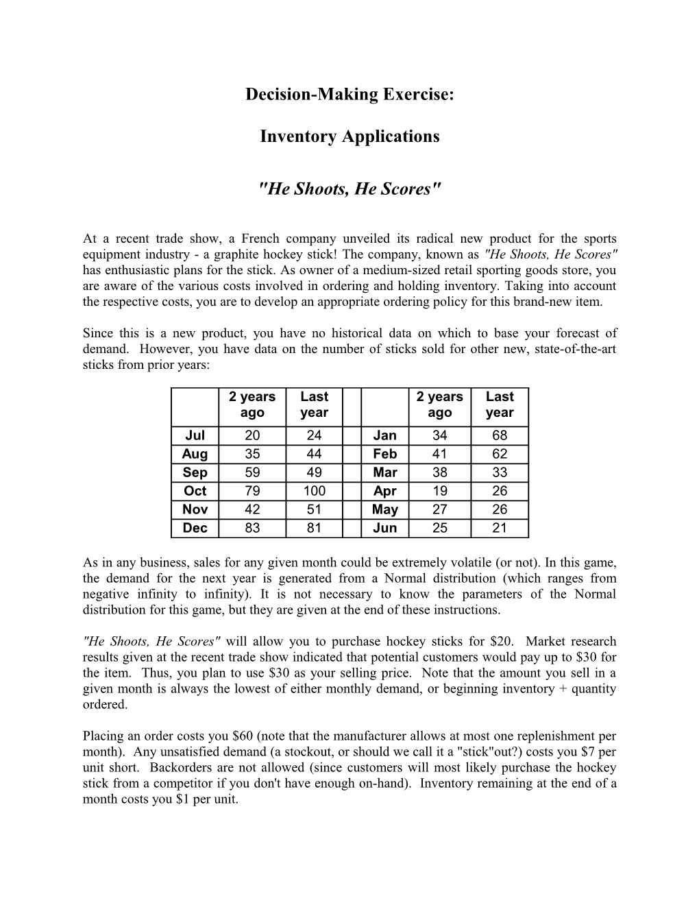 Inventory Applications