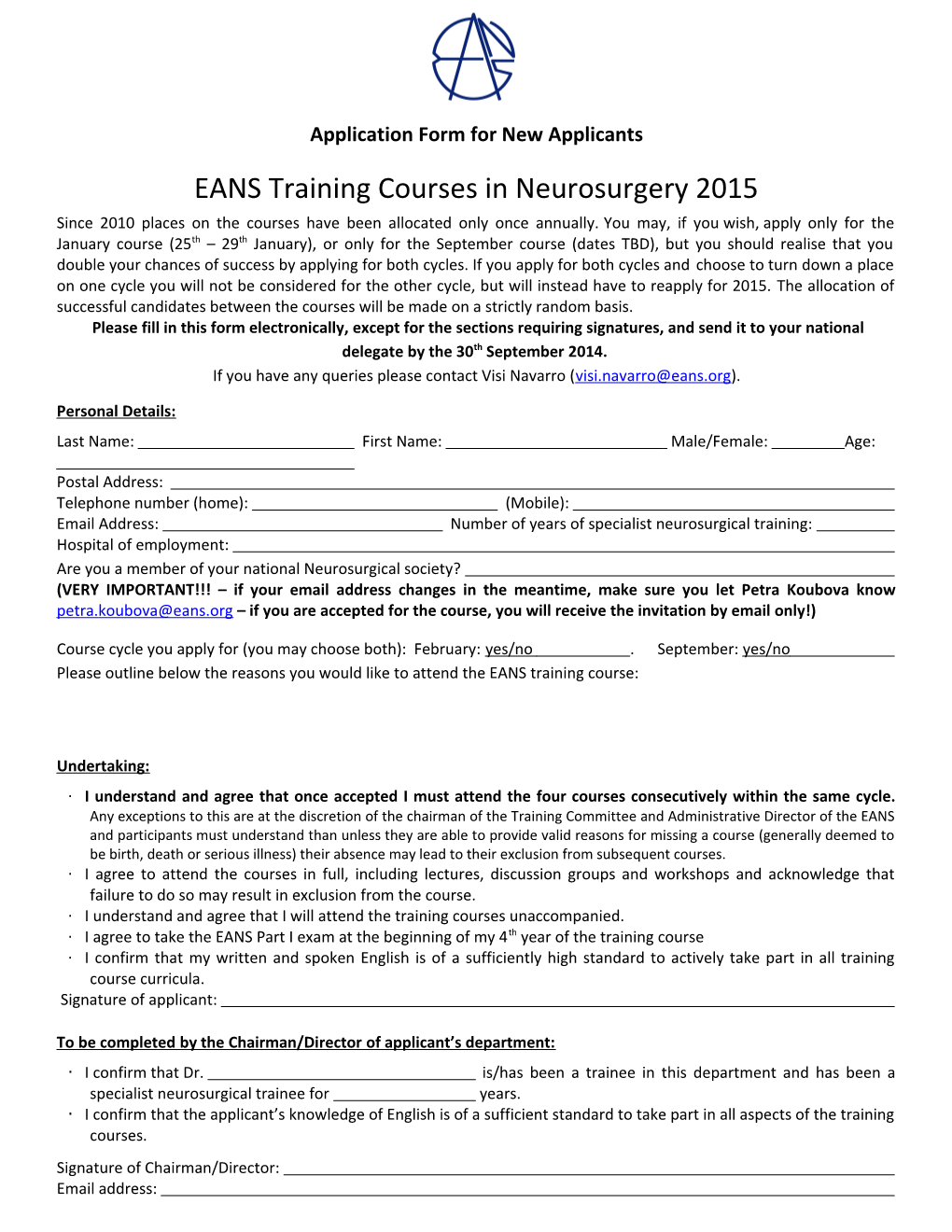 EANS Training Course in Neurosurgery