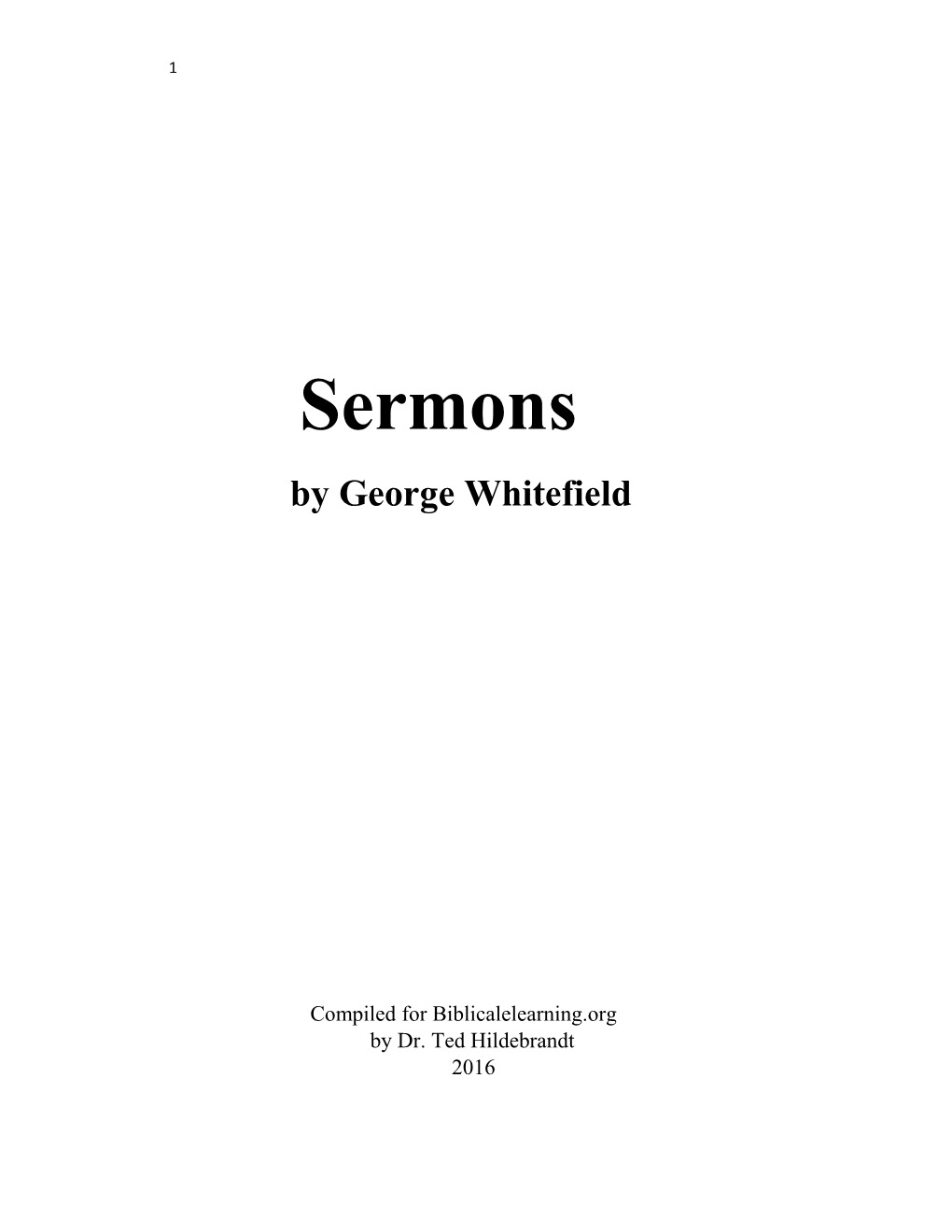 By George Whitefield