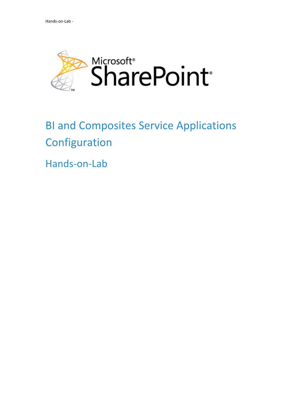 BI and Composites Service Applications Configuration