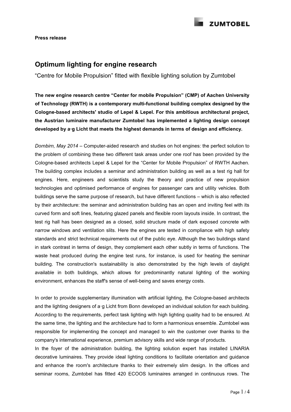 Optimum Lighting for Engine Research