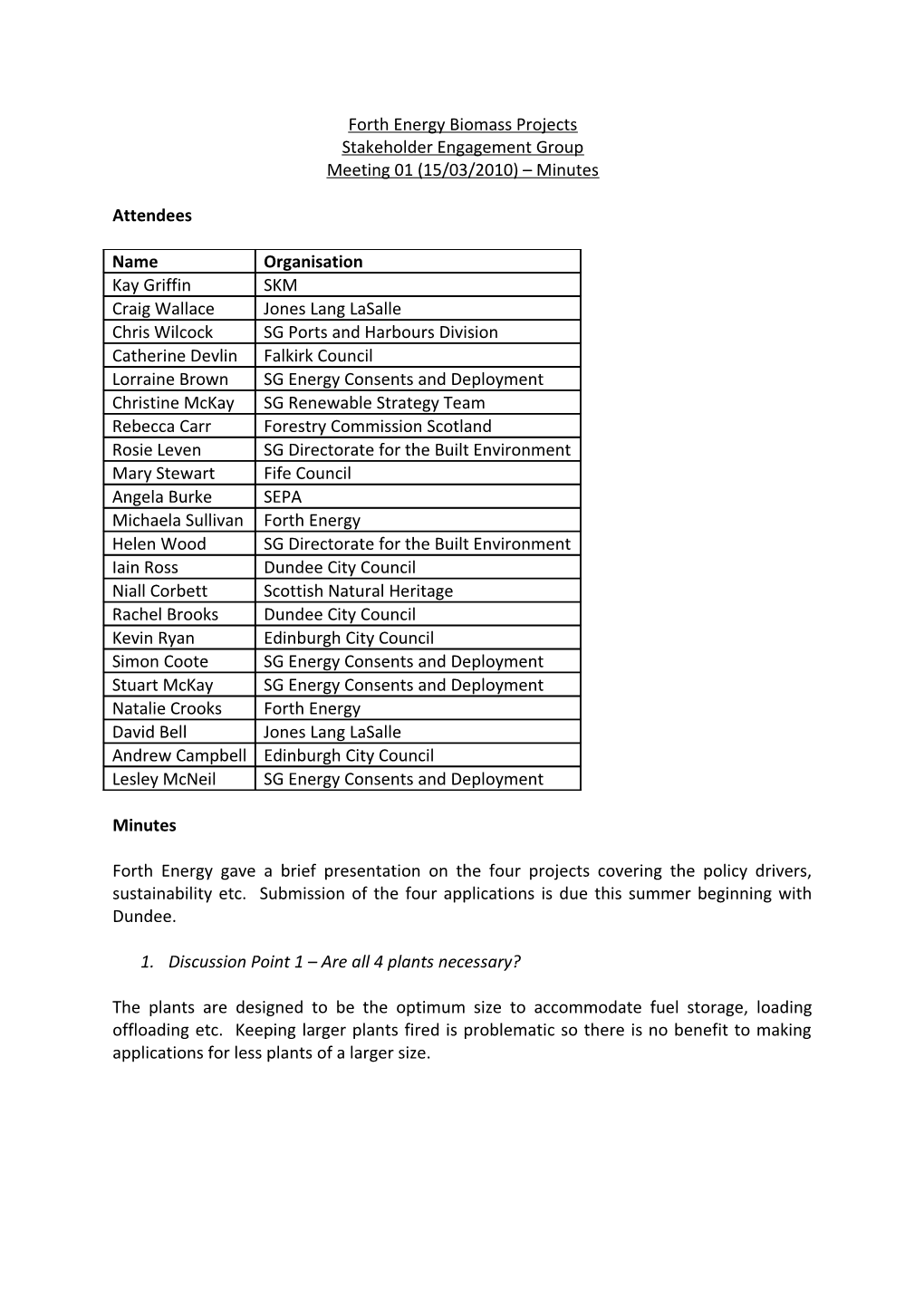 Forth Energy Biomass Projects