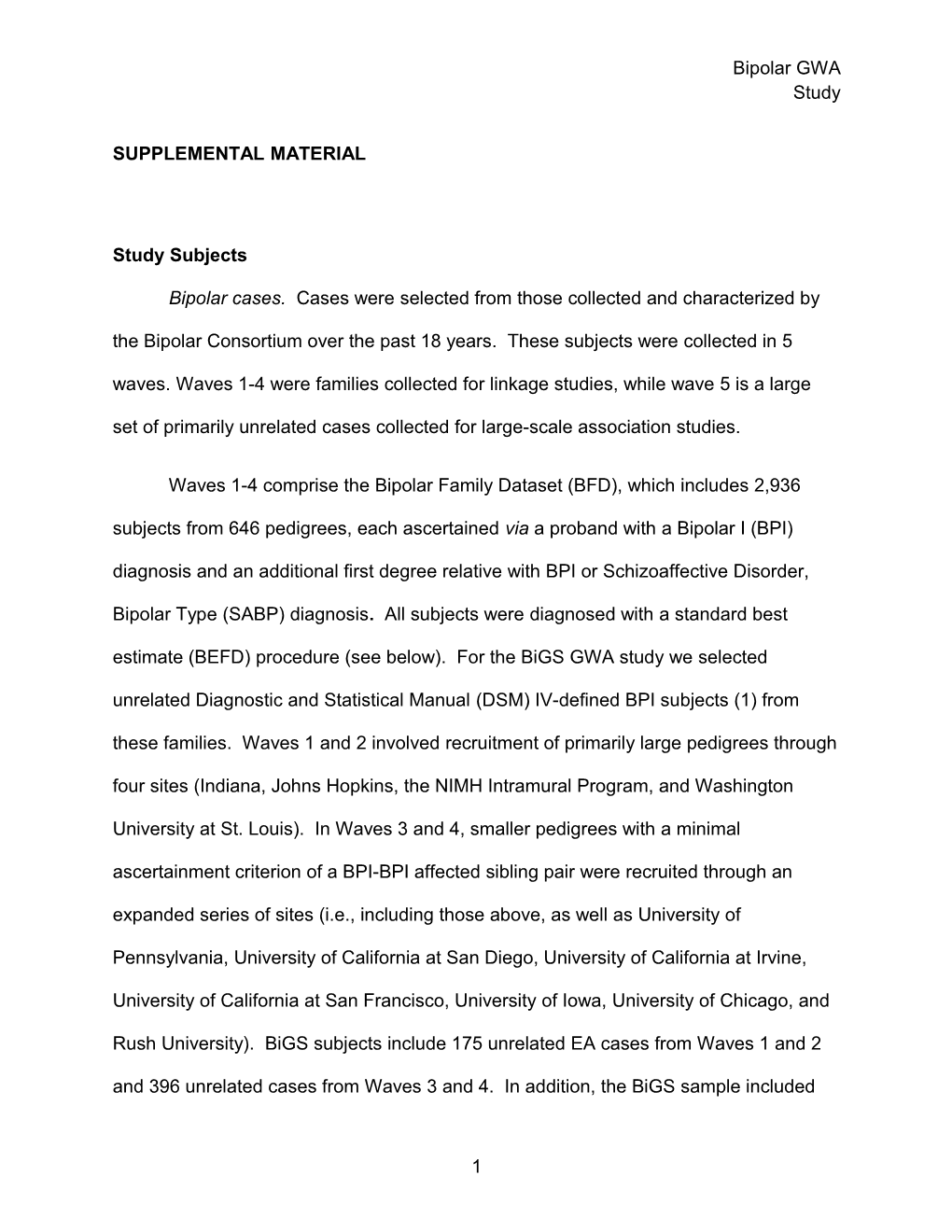 Genome-Wide Association of Bipolar Disorder in European American and African American