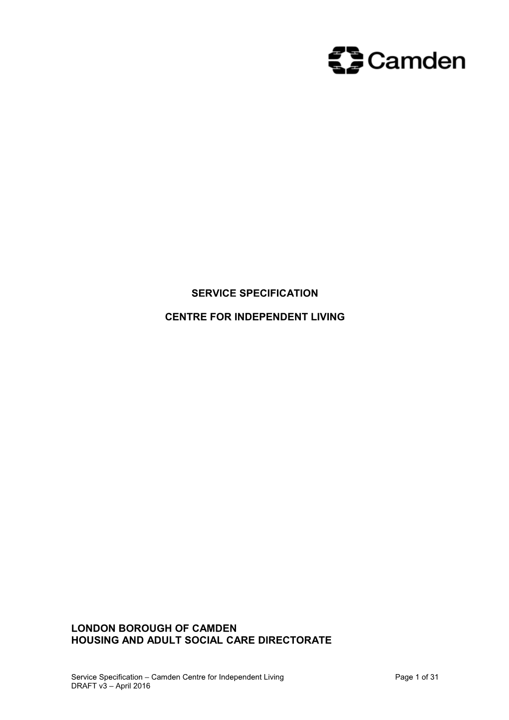 CSF Service Specification Template 09/10