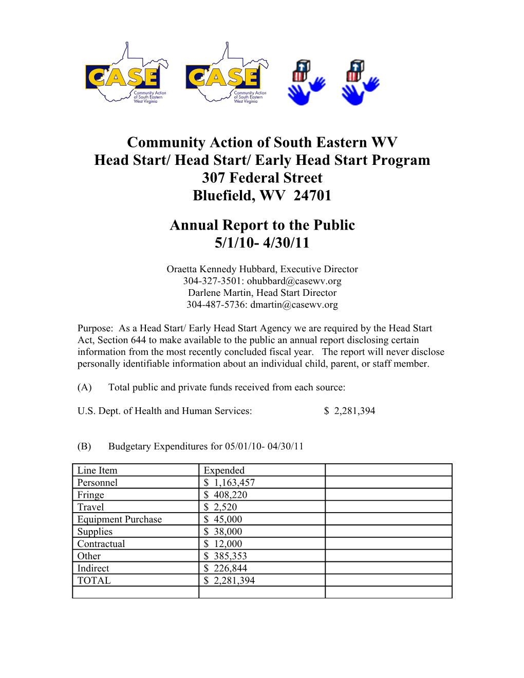 Head Start/ Head Start/ Early Head Start Program