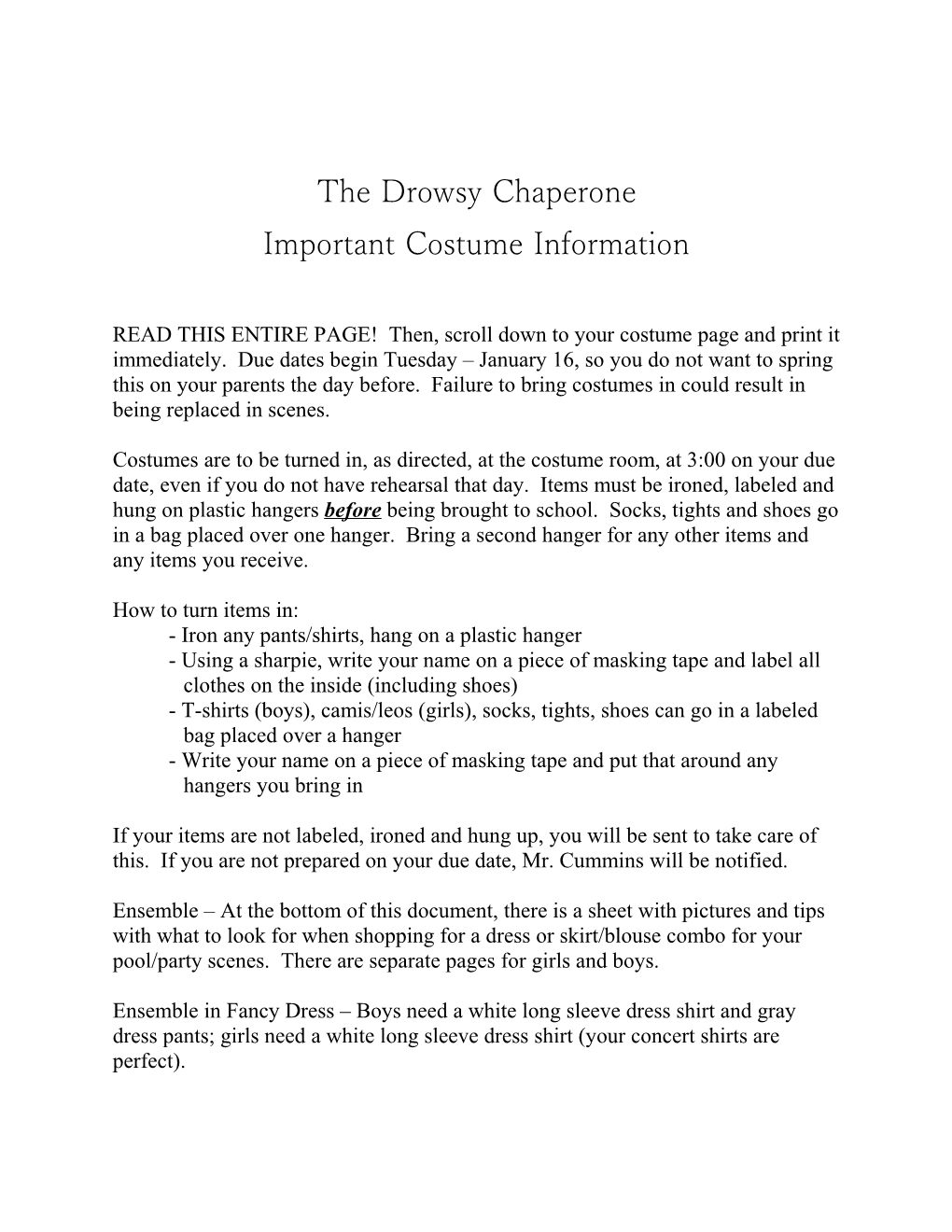 The Drowsy Chaperone