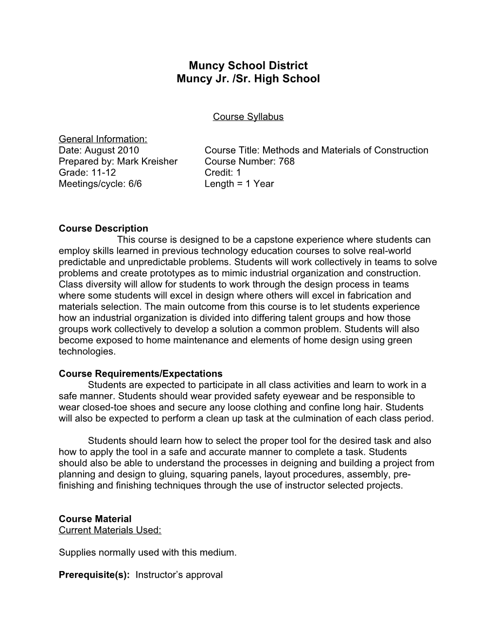 Math Curriculum Planning