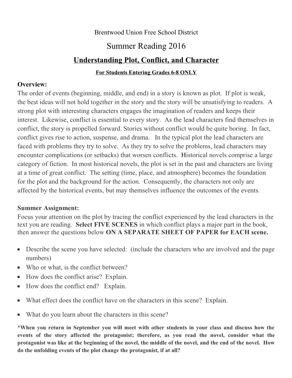 Understanding Plot, Conflict, and Character