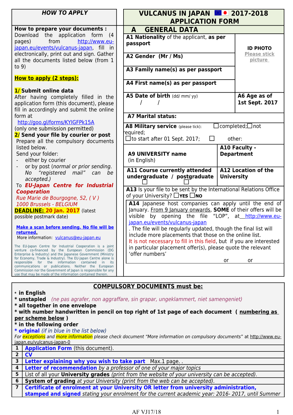 Current Course(In the Case of a Double Degree, Please Check Field B-A10)