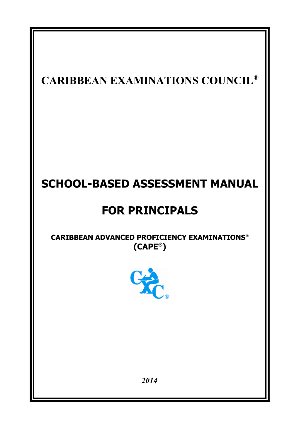 School-Based Assessment Manual