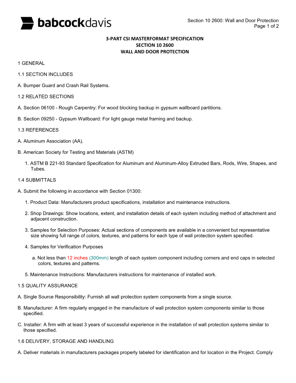 Babcock WDP CRE-4A Crash Rail Spec DOC