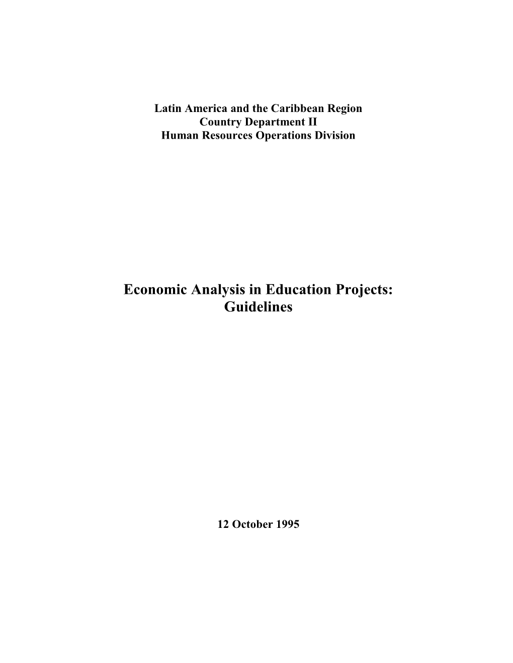 Latin America and the Caribbean Region