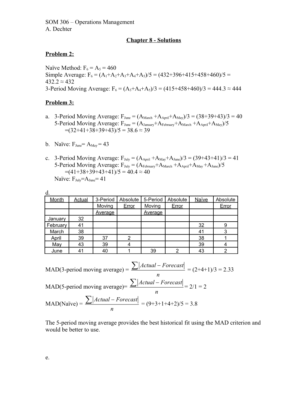 Chapter 8 - Solutions