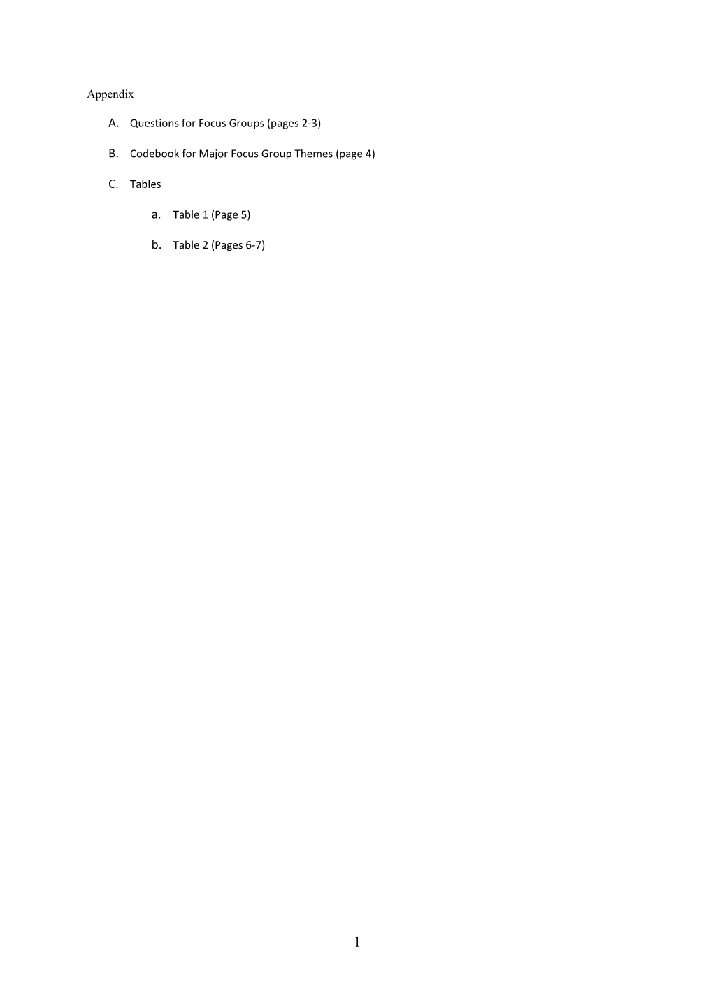 Codebook for Major Focus Group Themes (Page 4)