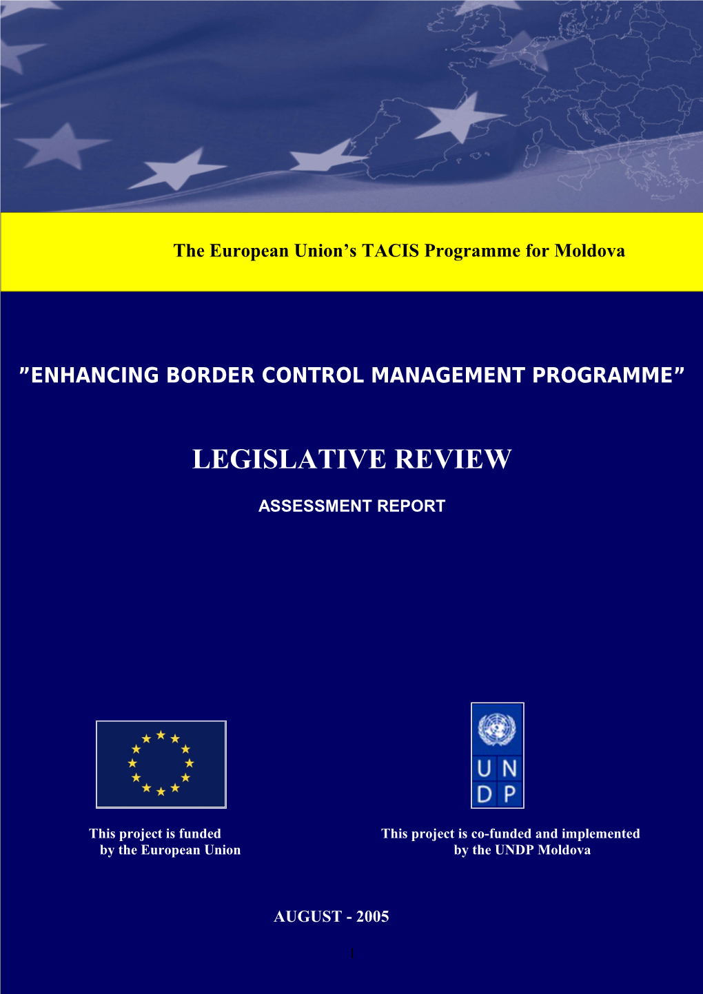 Enhancing BORDER CONTROL Management Programme