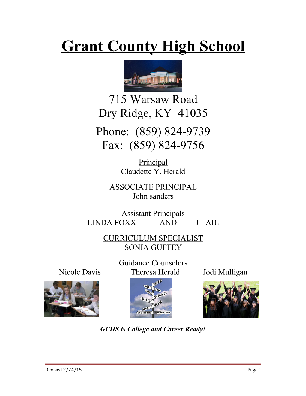Grant County High School