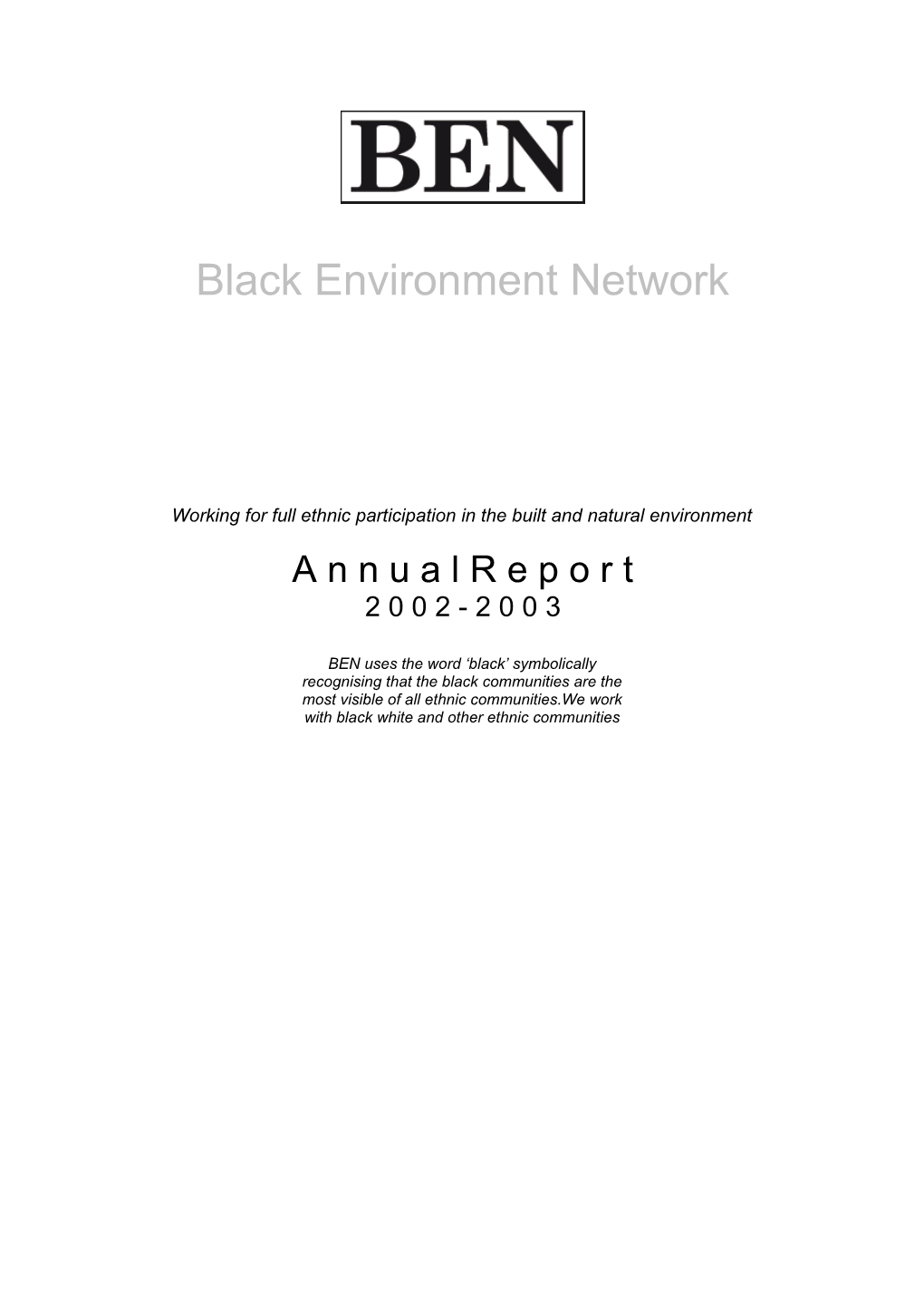 Black Environment Network