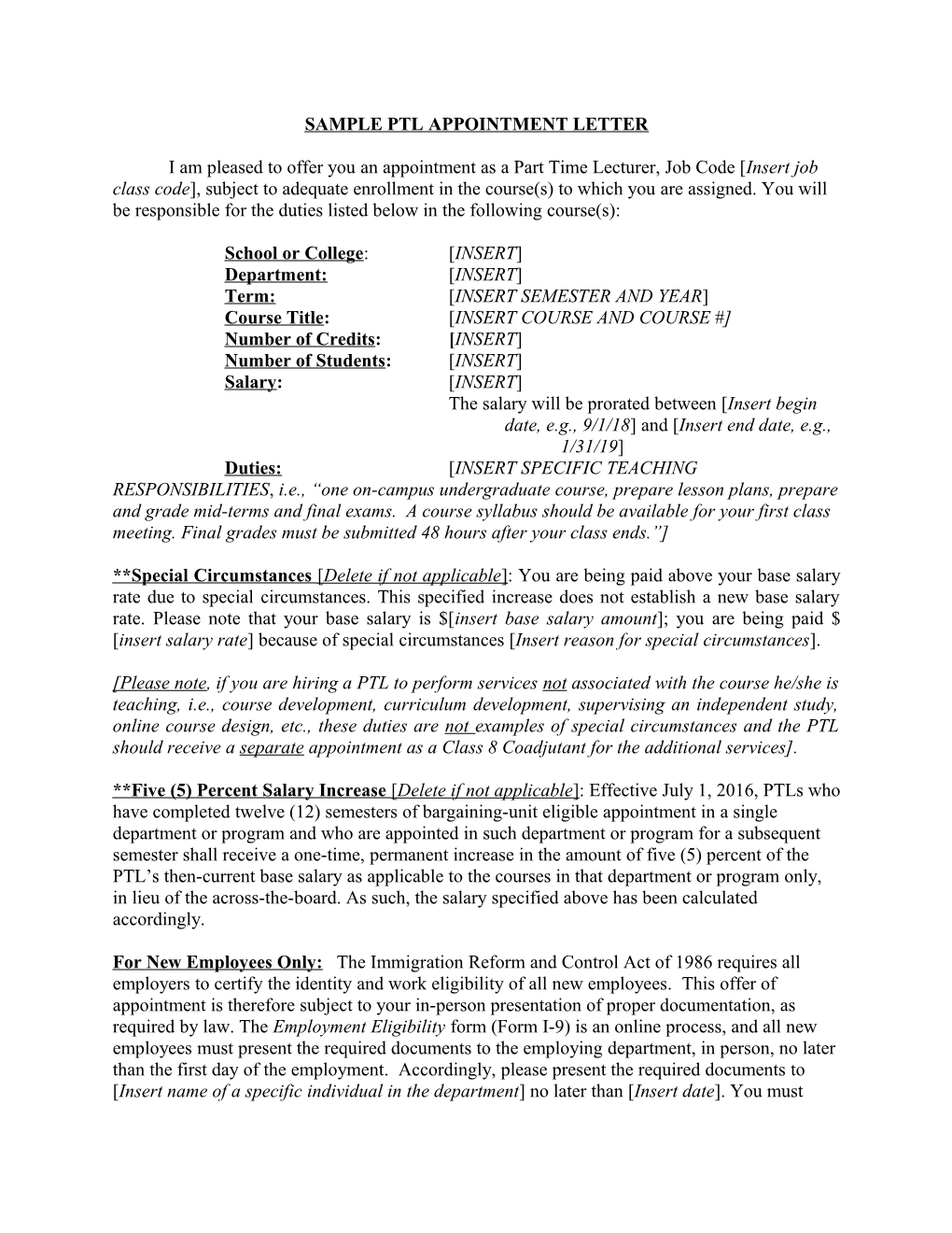 Sample PTL Appointment Letter (00217347)