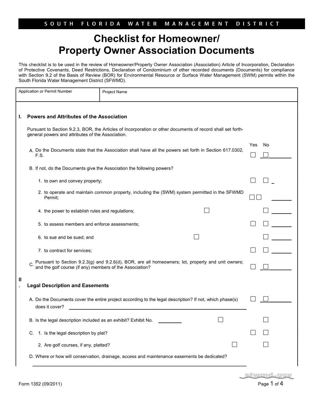 Property Owner Association Documents