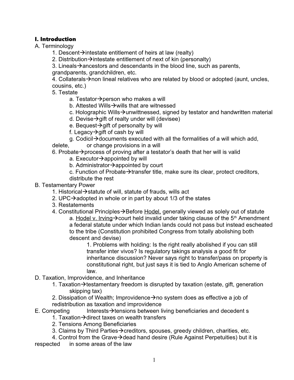 1. Descent Intestate Entitlement of Heirs at Law (Realty)