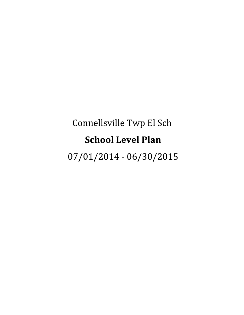 Connellsville Twp El Sch