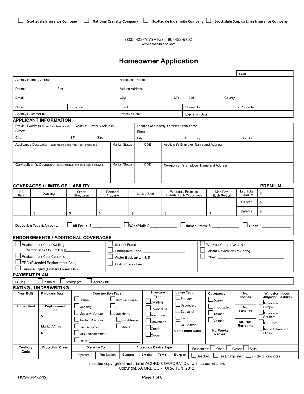 Scottsdale Insurance Company National Casualty Company Scottsdale Indemnity Company Scottsdale