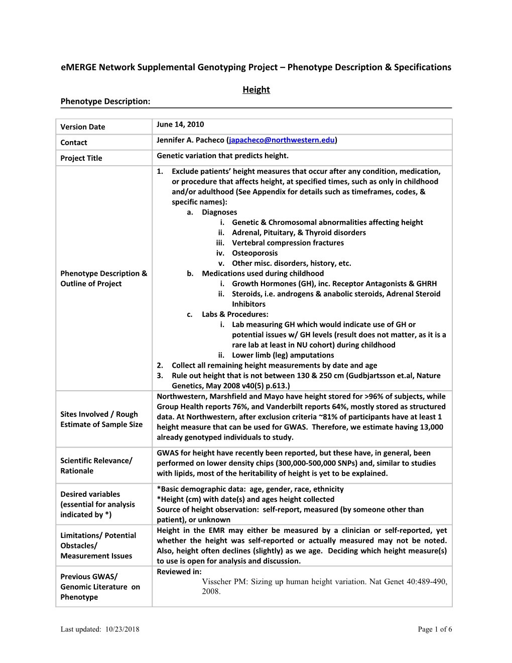 Emerge Network Project Proposal For