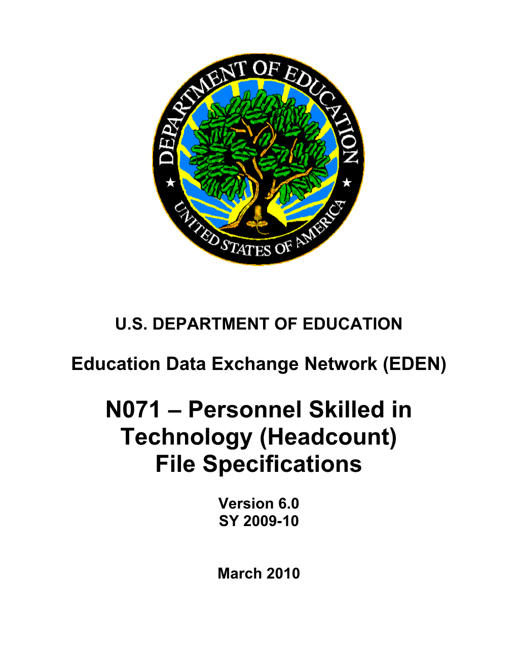 Personnel Skilled in Technology (Headcount) File Specifications