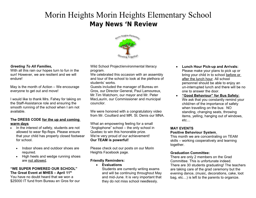 Morin Heights Morin Heights Elementary School