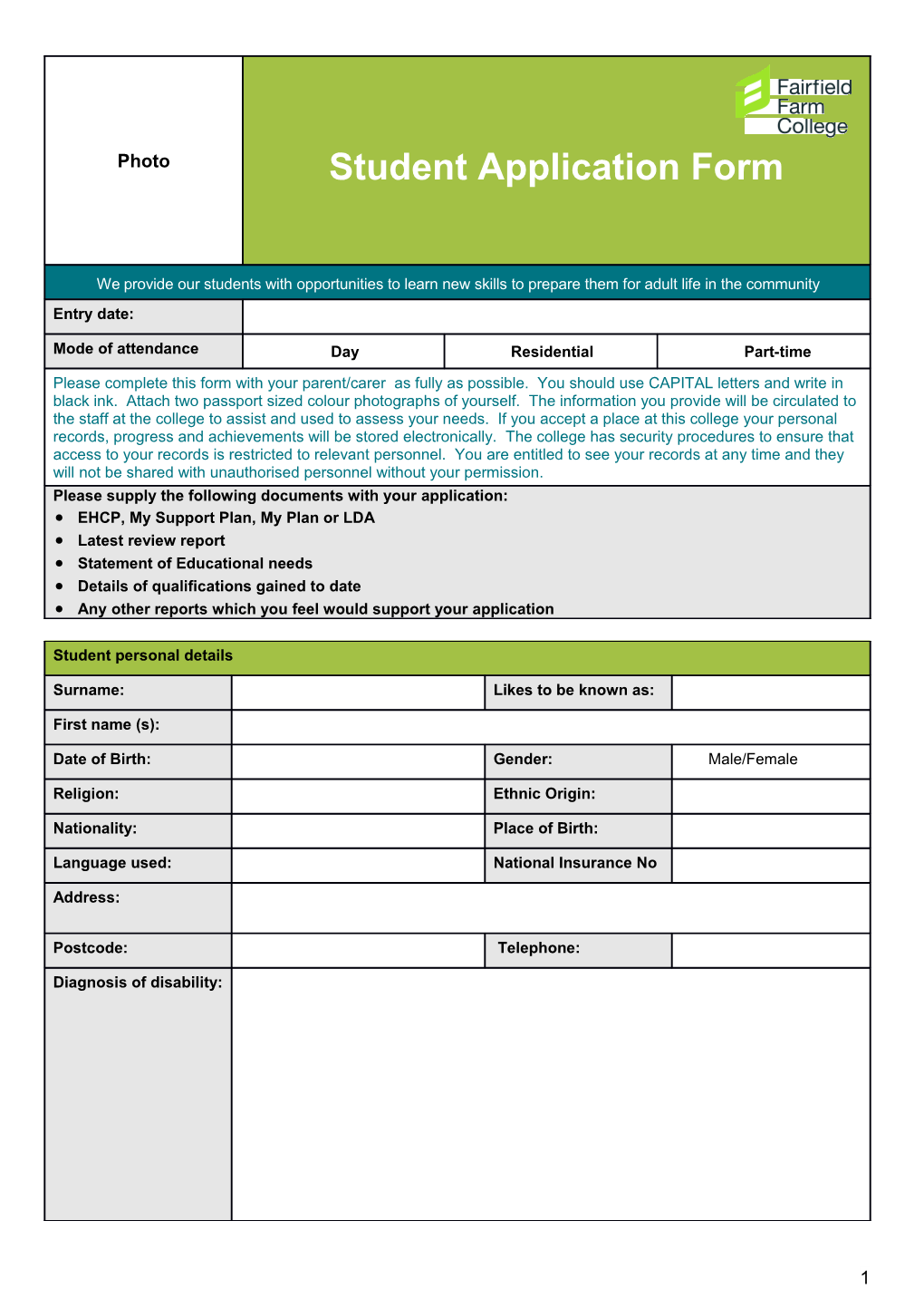 EHCP, My Support Plan, My Plan Or LDA