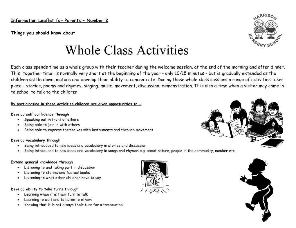 Information Leaflet for Parents Number 2