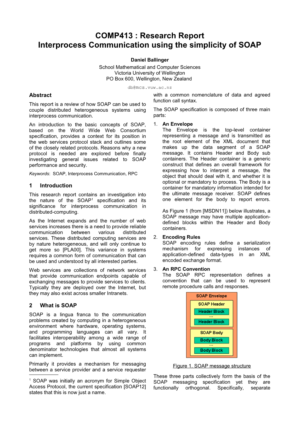 Interprocess Communication Using the Simplicity of SOAP