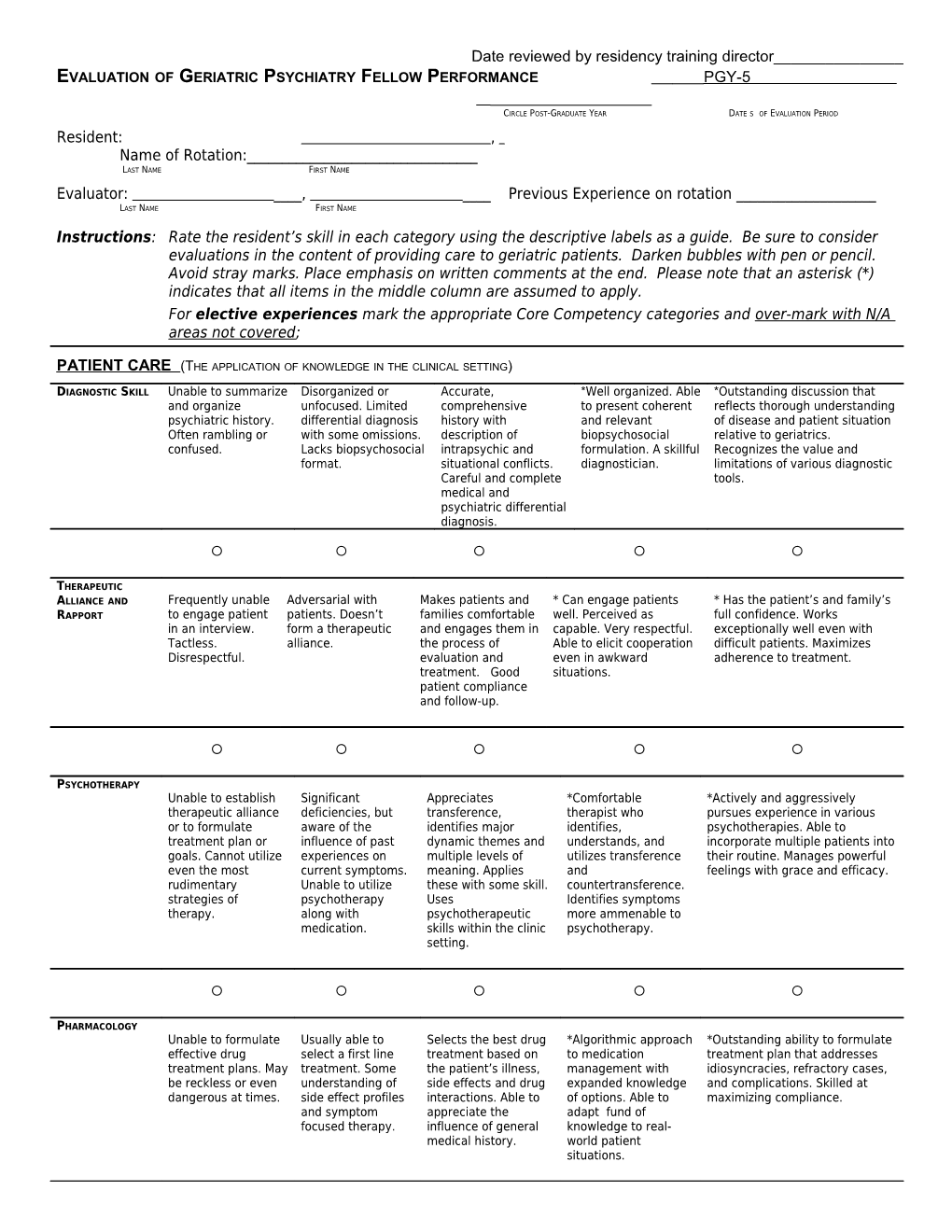 Evaluation of Student Performance