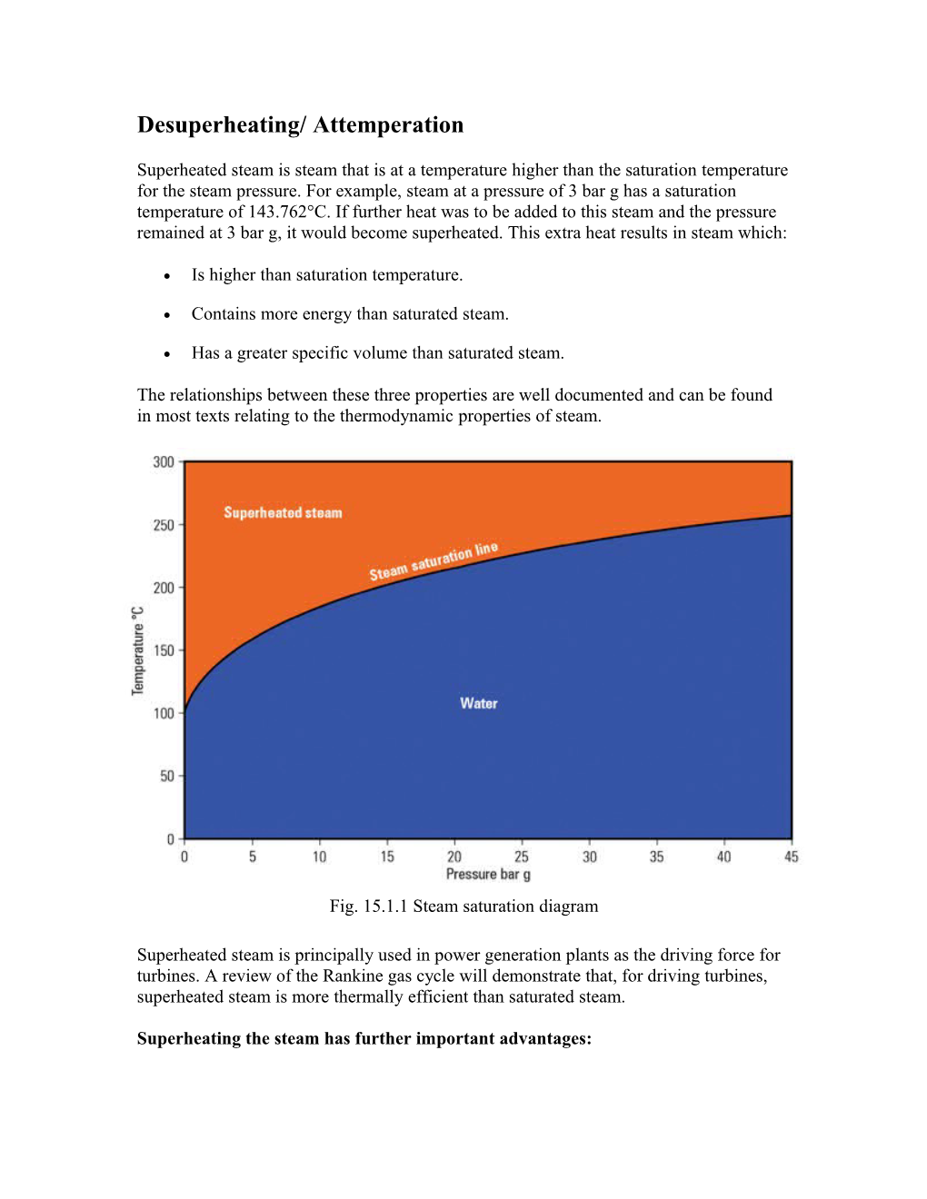 Desuperheating/ Attemperation