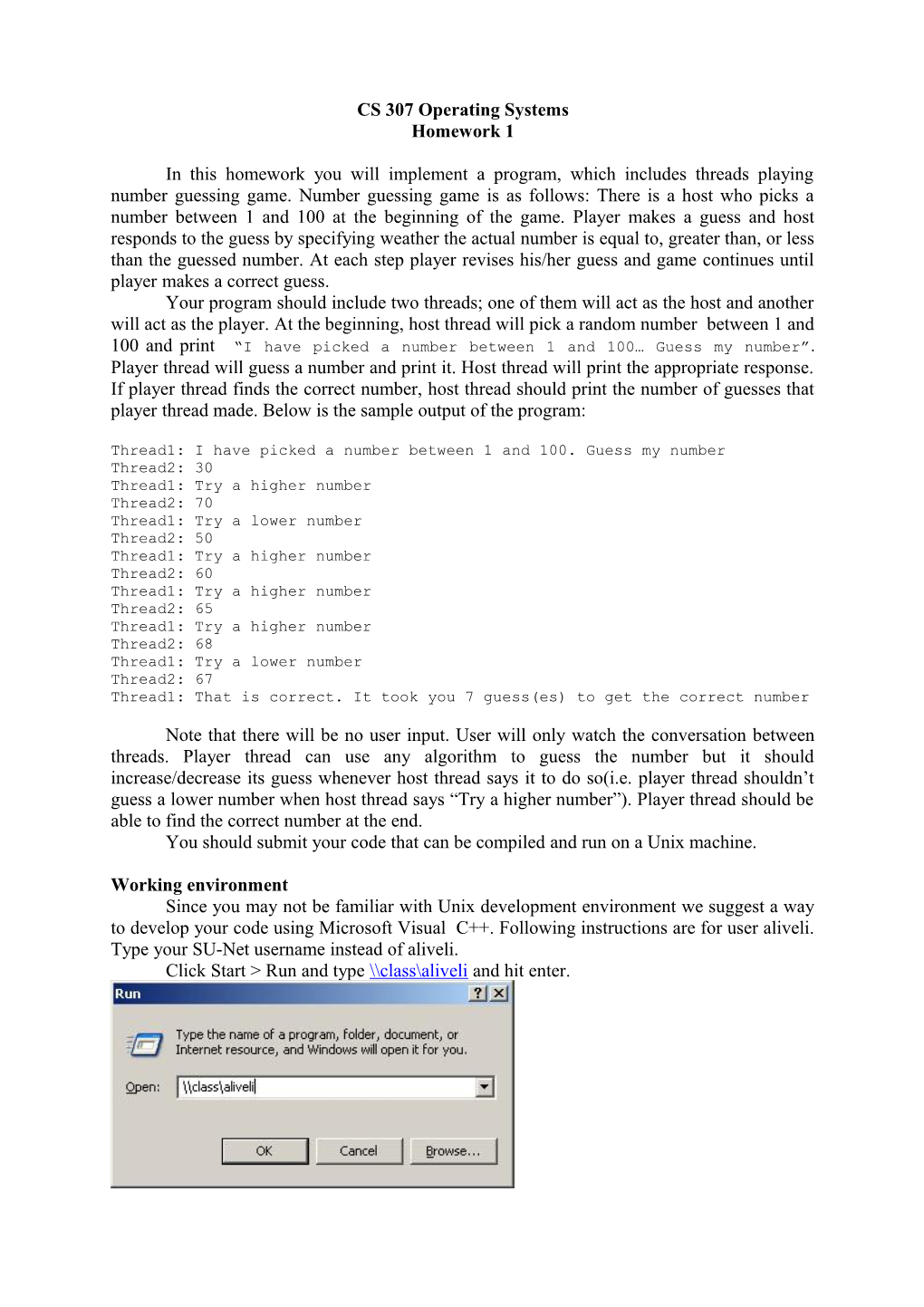 CS 307 Operating Systems