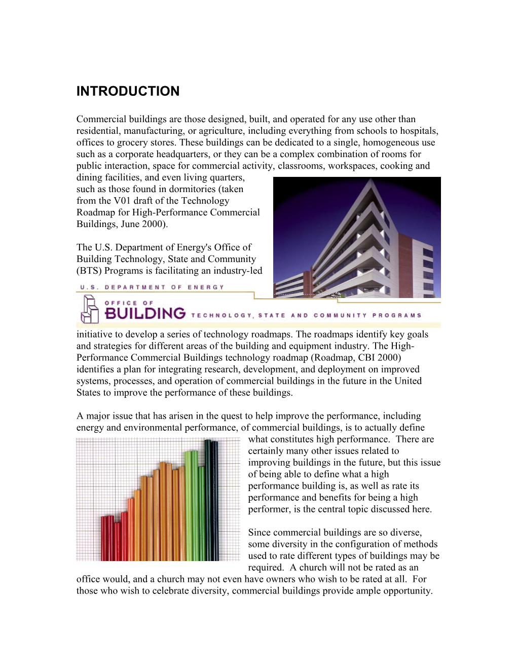 Defining and Rating Commercial Building Performance