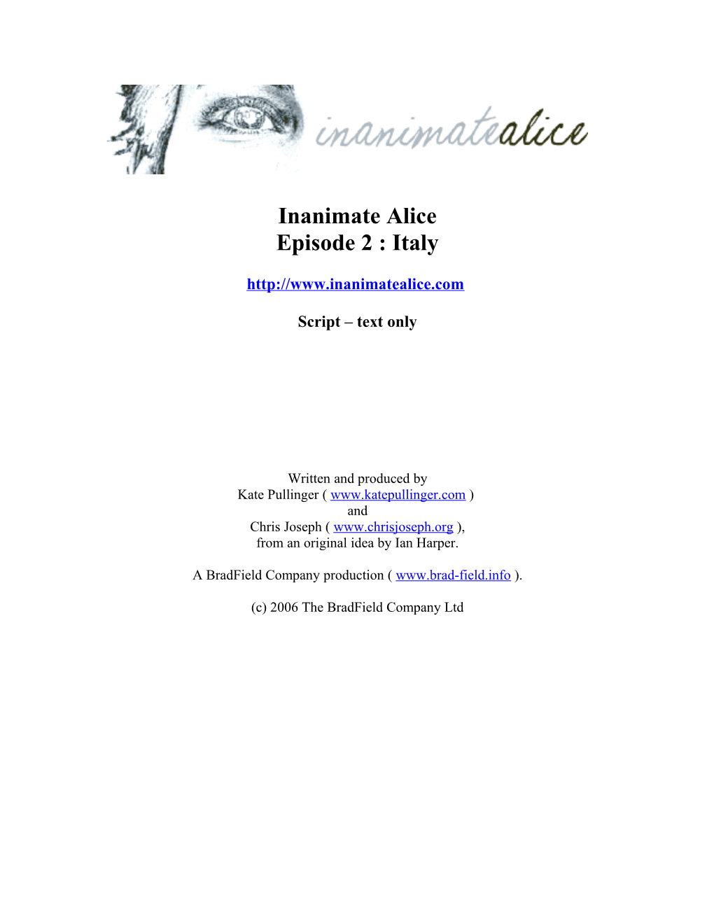 Inanimate Alice, Episode 2: Italy