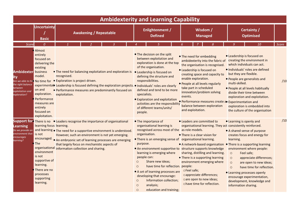 Almost Entirely Focused on Delivering the Existing Business Model