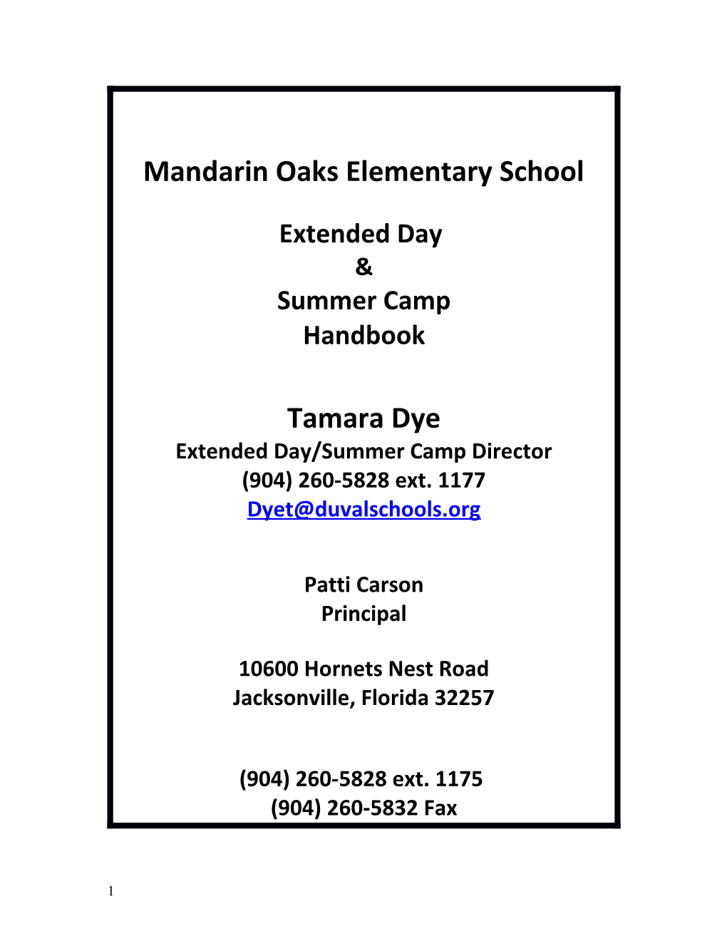 Mandarin Oaks Elementary School