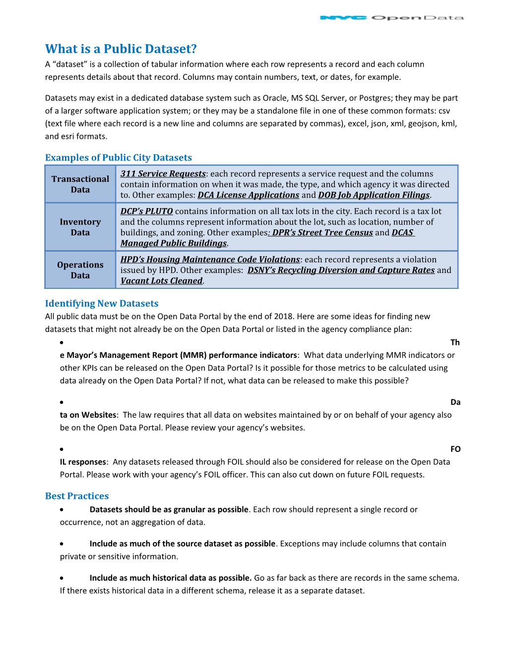 What Is a Public Dataset?