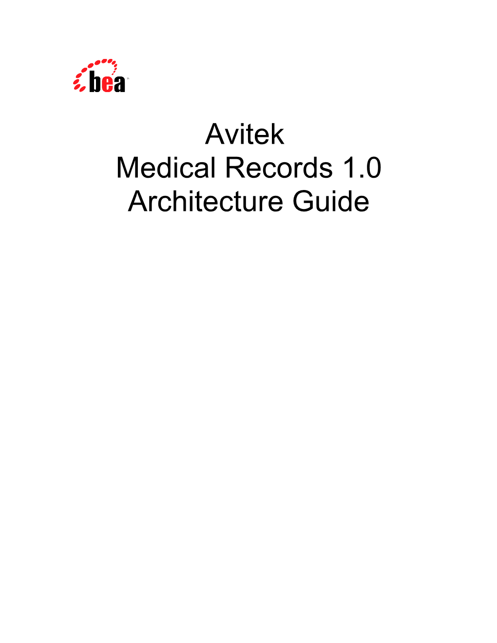 Avitek Medical Records 1.0