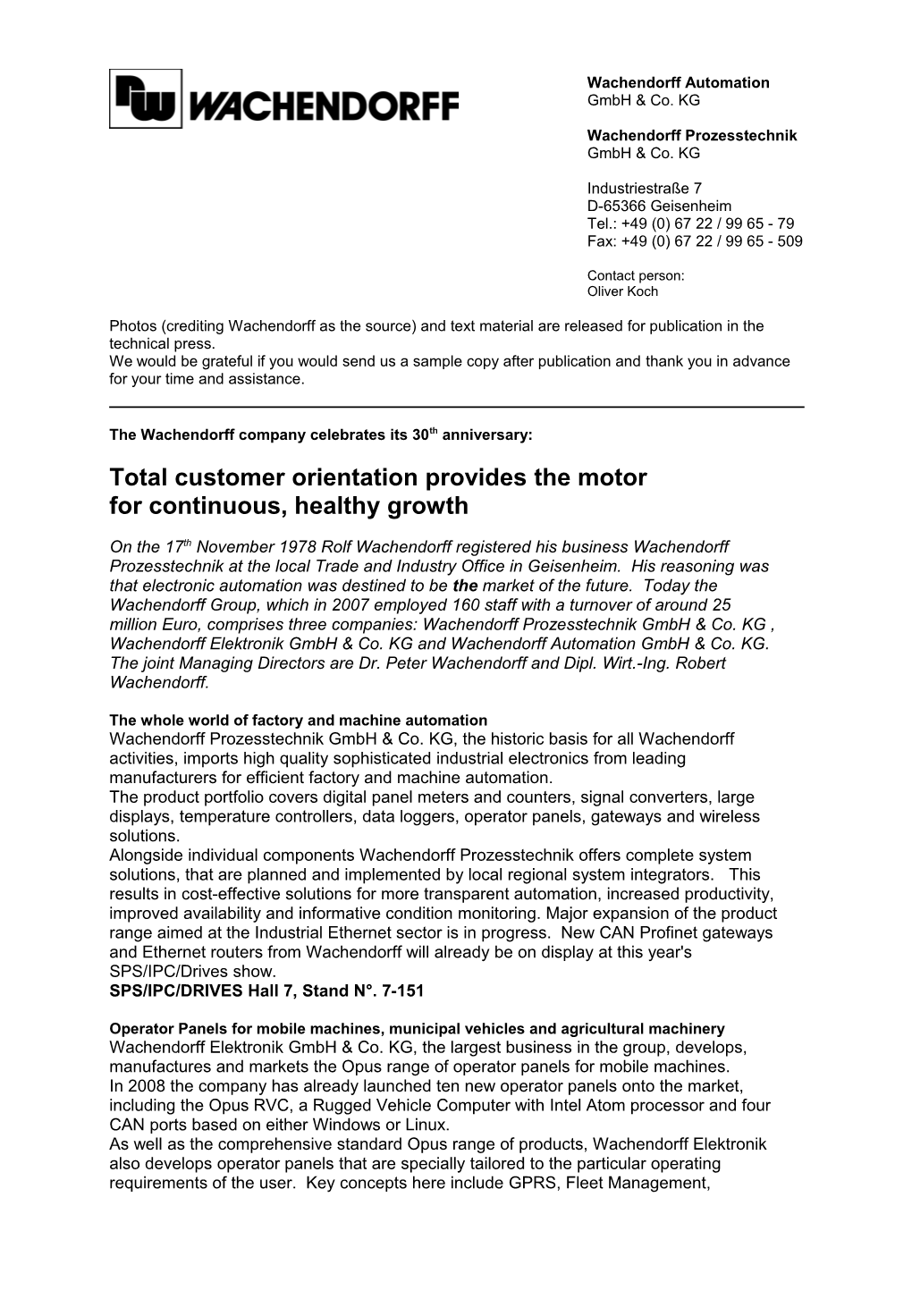 Wachendorff Automation