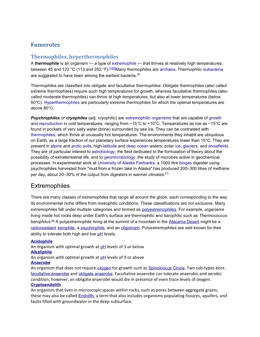 Thermophiles,Hyperthermophiles