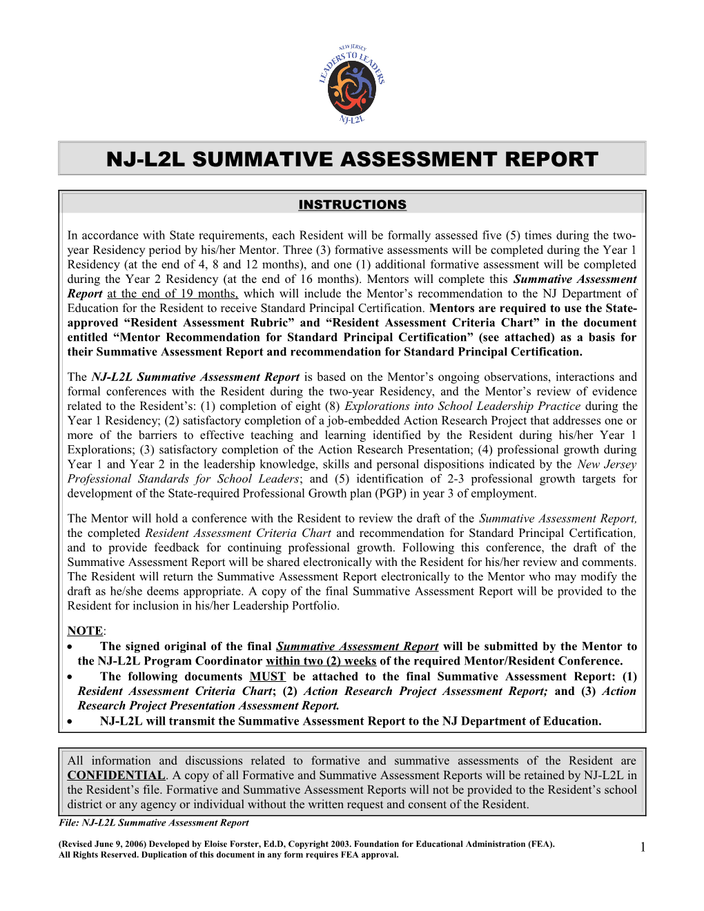 Field Observation Assessment Report