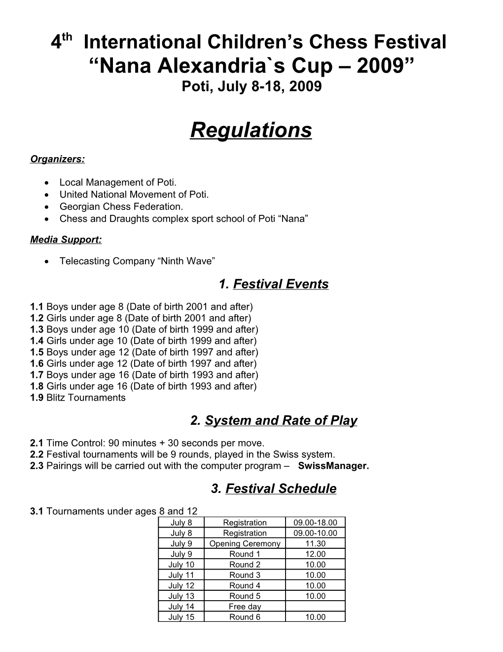 International Chess Festival